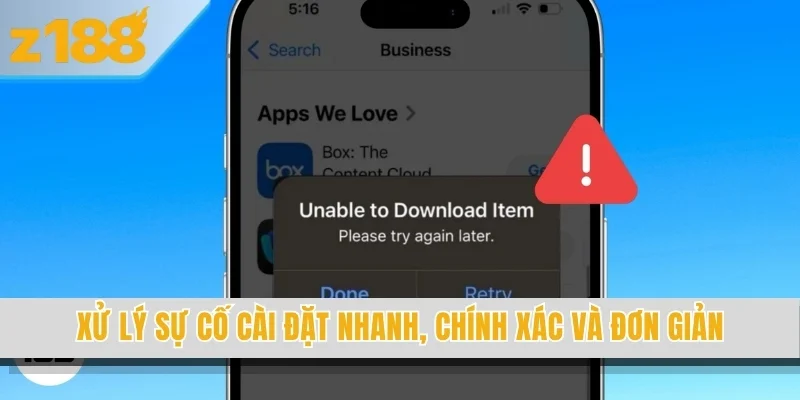 Xử lý sự cố cài đặt nhanh, chính xác và đơn giản